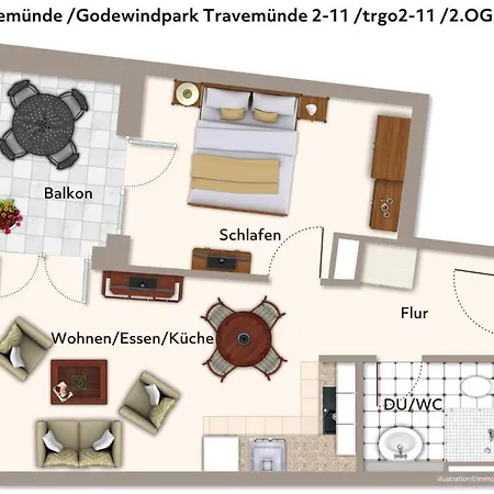 Godewindpark Travemuende Godewindpark Travemuende 2-11 דירה *